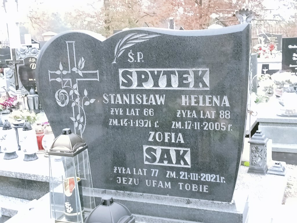 Grób Zofia Sak