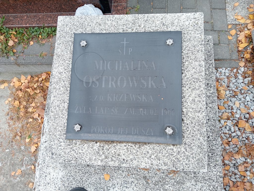 Grób Michalina Ostrowska