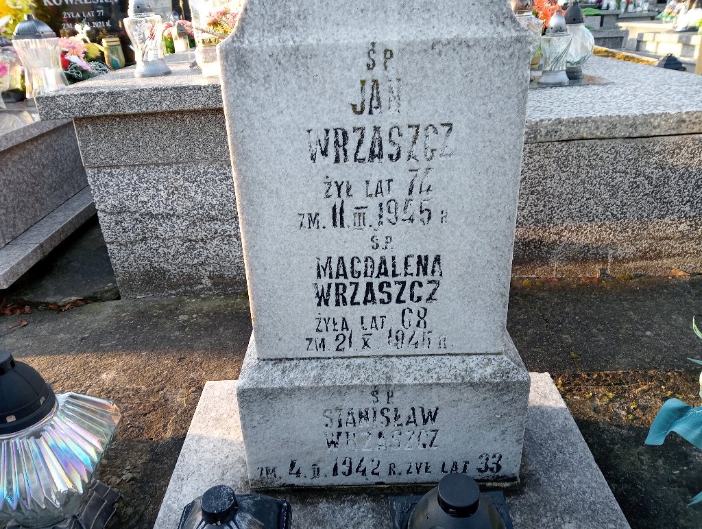 Grób Stanisław Wrzaszcz