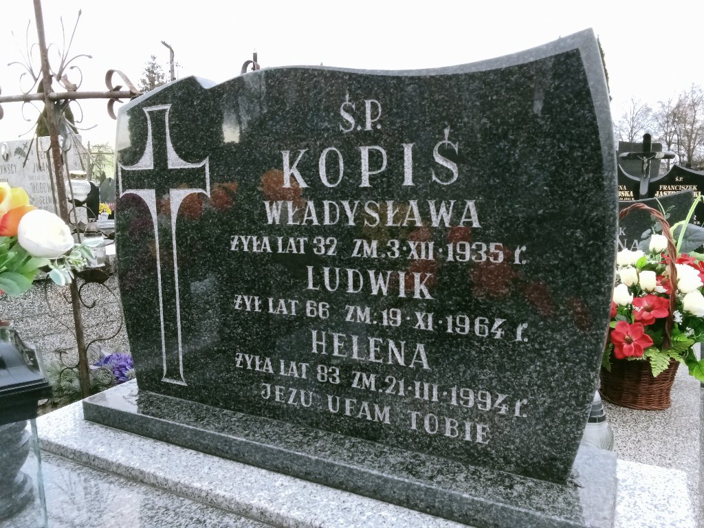 Grób Helena Kopiś