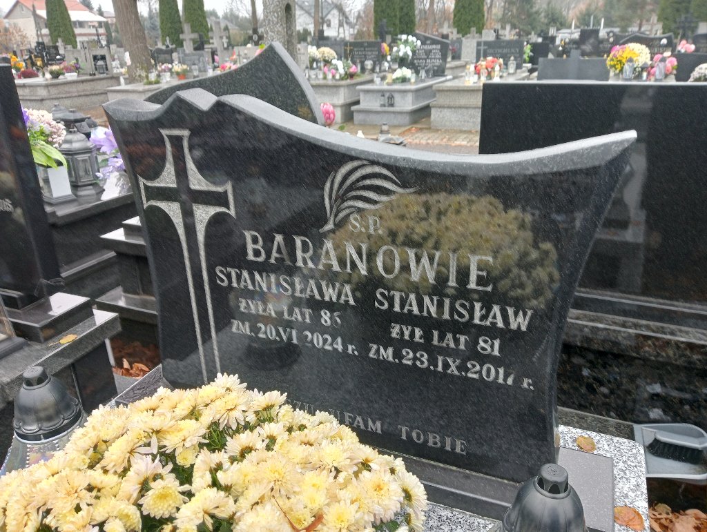Grób Stanisława Baran
