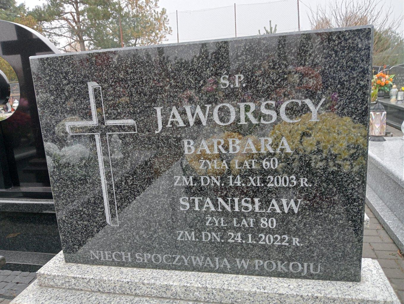 Grób Stanisław Jaworski